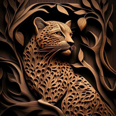 3D model leopard (STL)